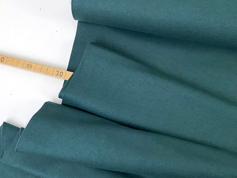Baumwollflanell einfarbig Dunkelgrün – Bild 2