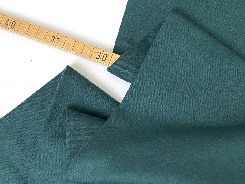 Baumwollflanell einfarbig Dunkelgrün