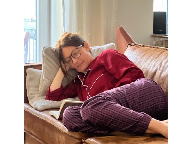 Cotton Satin, Baumwollsatin, Karmin – Bild 4