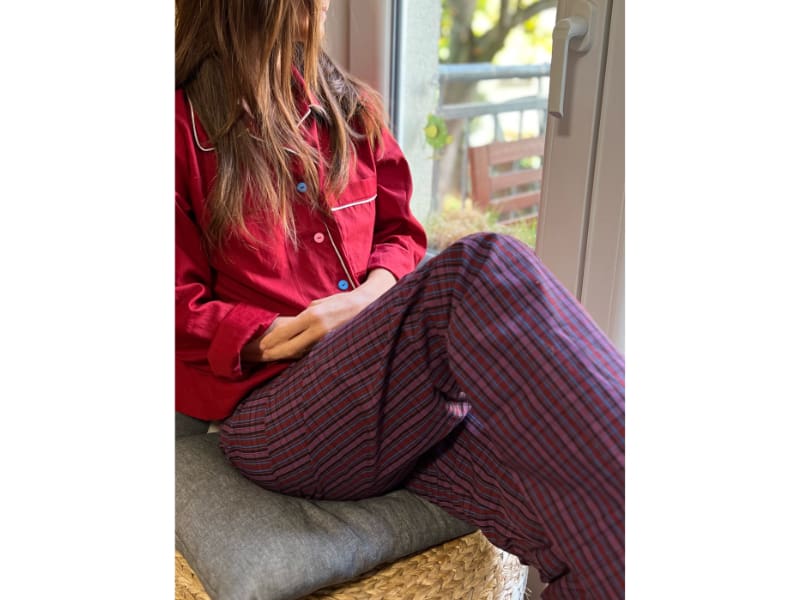 Cotton Satin, Baumwollsatin, Karmin – Bild 5