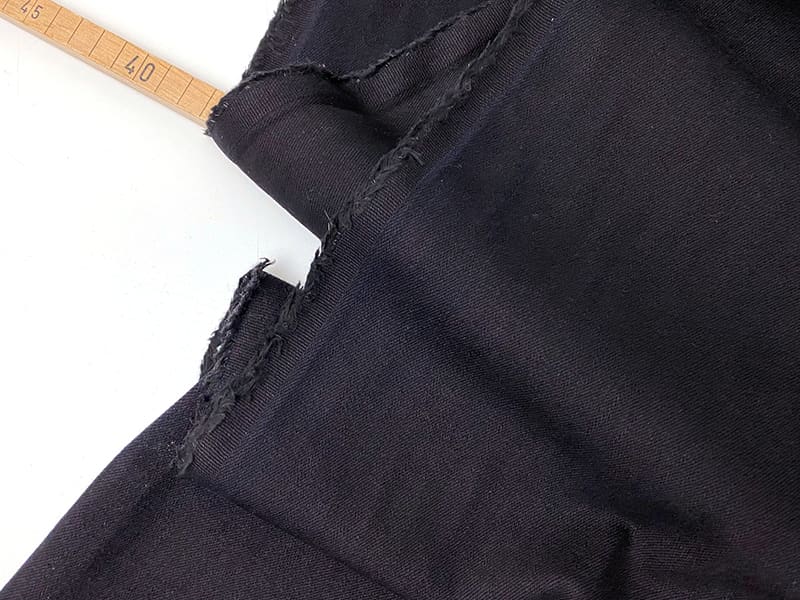 Designer Stretch Denim "Schwarzes Meer", Blauschwarz – Bild 2