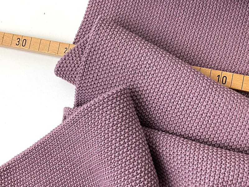 Baumwollstrick Elisa, Mauve