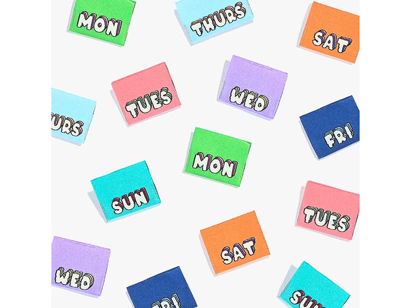 Kylie and the Machine: "Mon 2 Sun", Woven Labels