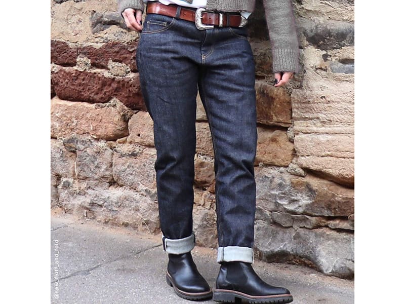 SmartPattern "Frauen Selvedge Jeans HJ06", Papierschnittmuster