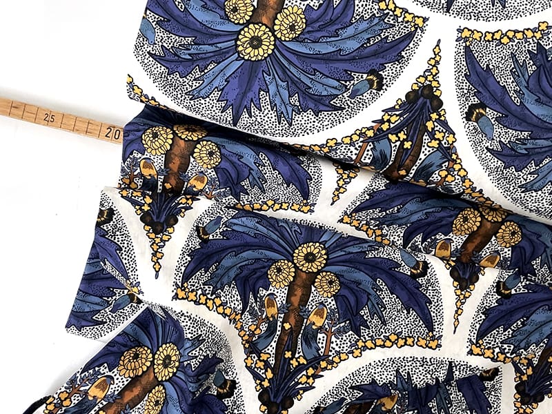 Palmera by Bienvenido Colorido, Blau Weiß, Baumwolle