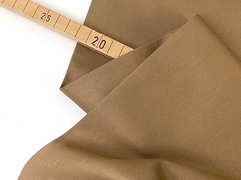 Reststück!!! 0,55m Designerleftover Baumwolle Viskose in Hosenqualität, Cognac – Bild 3