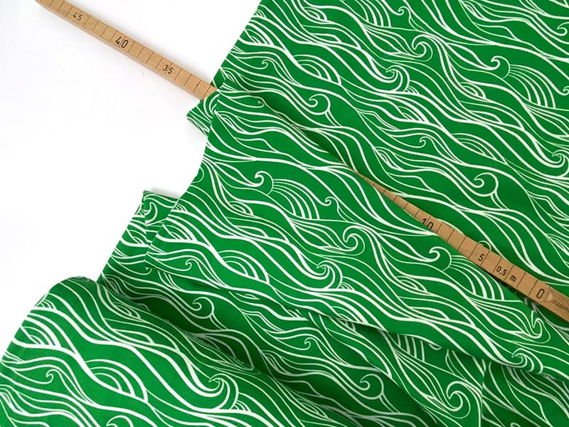 Baumwolljersey "New Waves" Salt and Sunshine by Käselotti, Grün
