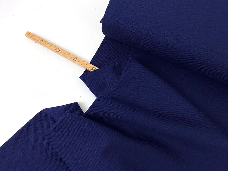 Baumwoll Jacquardstrick mit feinem Muster, Navy – Bild 2