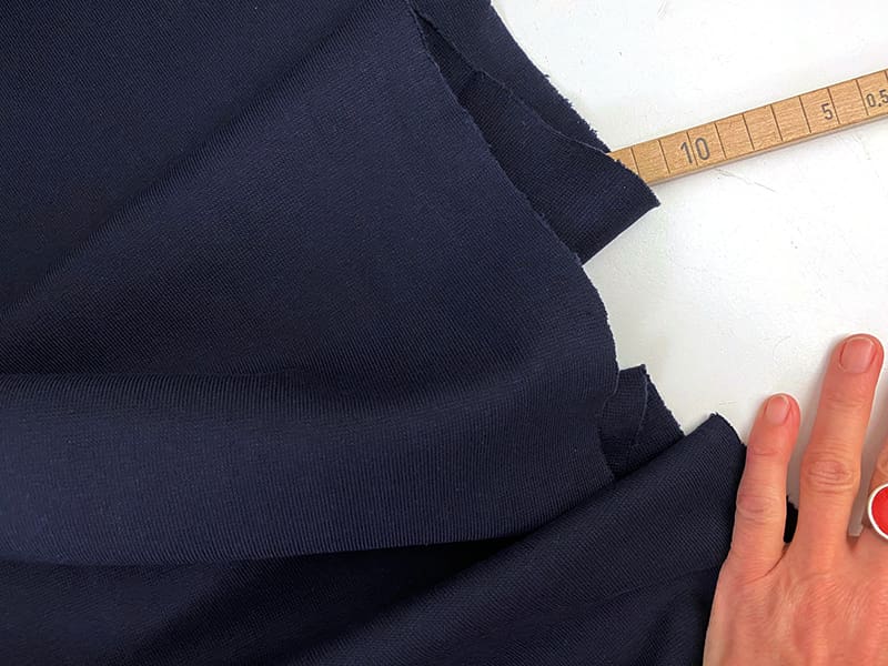 Reststück!!! 0,40m Designerleftover Doppelstrickjersey, Navy