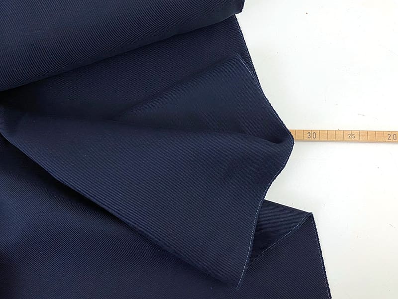 Reststück!!! 0,70m Designerleftover voluminöser Baumwolltwill, Navy
