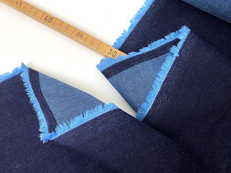 Nähpaket **1000Stoff Rock Twilly von Prülla** Designerdenim Aberdeen – Bild 3