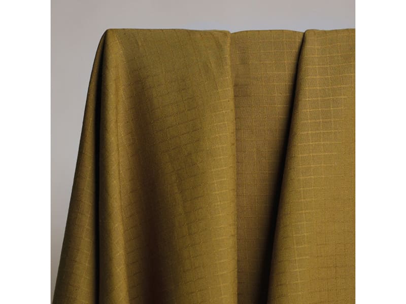 Reststück!!! 0,60m Atelier Brunette, Little Tile Dreamy Twilight, Viskose Leinen