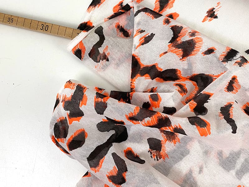 Designerleftover zarter Strickjersey Animal Print