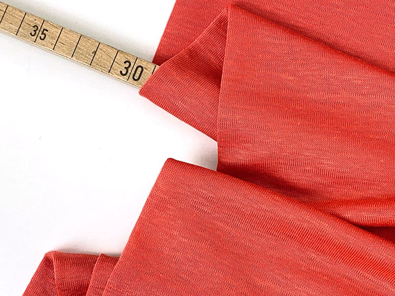 Designerleftover Leinenjersey Koralle