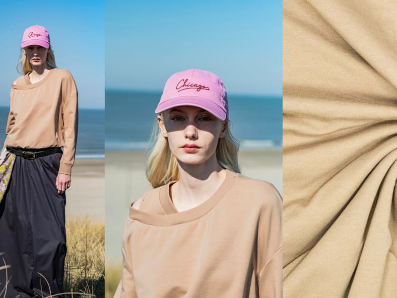 Jogging Sweat French Terry Brown / Ecru, Fibre Mood