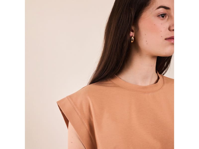 Reststück!!! 1,05m Atelier Brunette, Modal Jersey Silky Peach – Bild 3