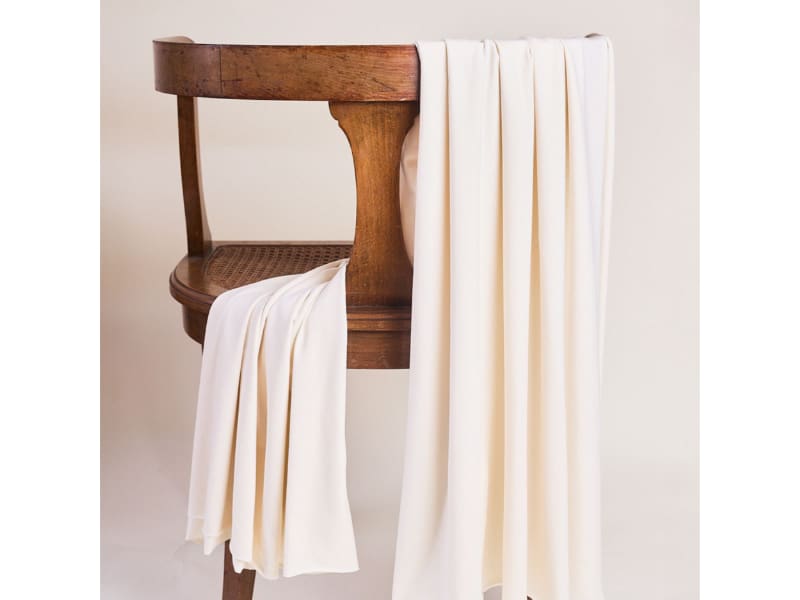 Reststück!!! 0,80m Atelier Brunette, Modal Jersey Off-White