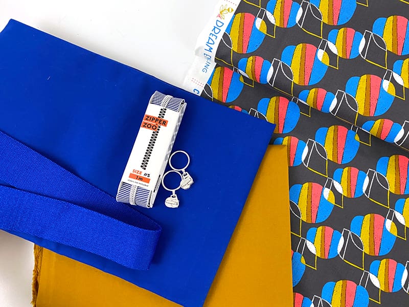 Markttasche B-Fresh b-patterns Nähpaket, Organic Dry Oilskin Lapis & Cotton and Steel