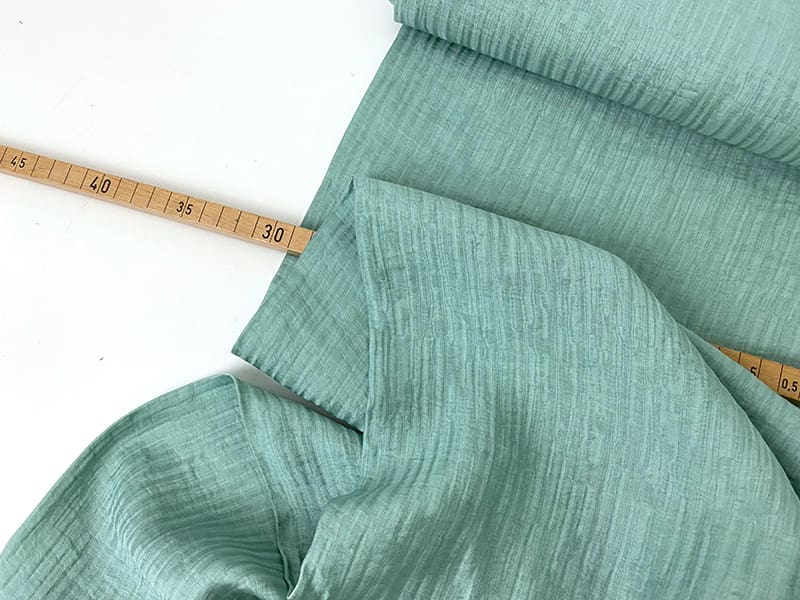 Lyocell Double Gauze Jacquard, Mint – Bild 3