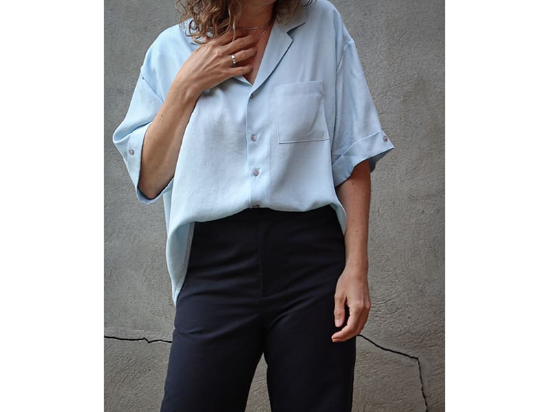 Woven Tencel Denim, Hellblau – Bild 6