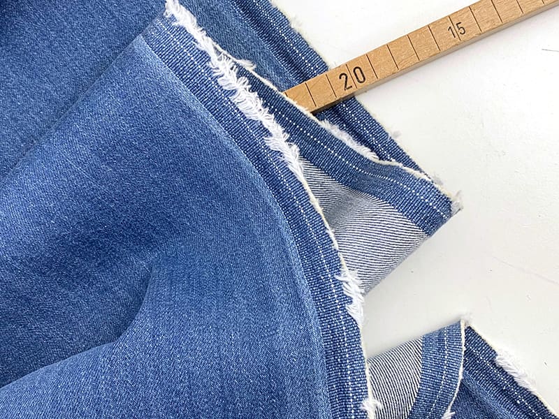 Reststück!!! 0,75m Designer Denim "Baker Lake", Jeansblau – Bild 2