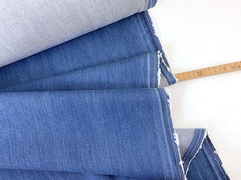 Reststück!!! 0,75m Designer Denim "Baker Lake", Jeansblau – Bild 3