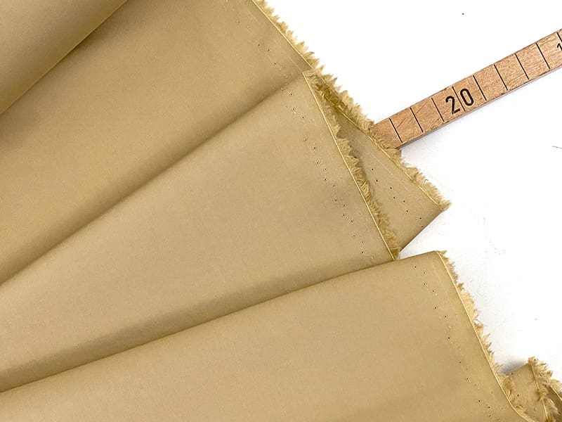 Designerleftover feine Popeline, Sand – Bild 2