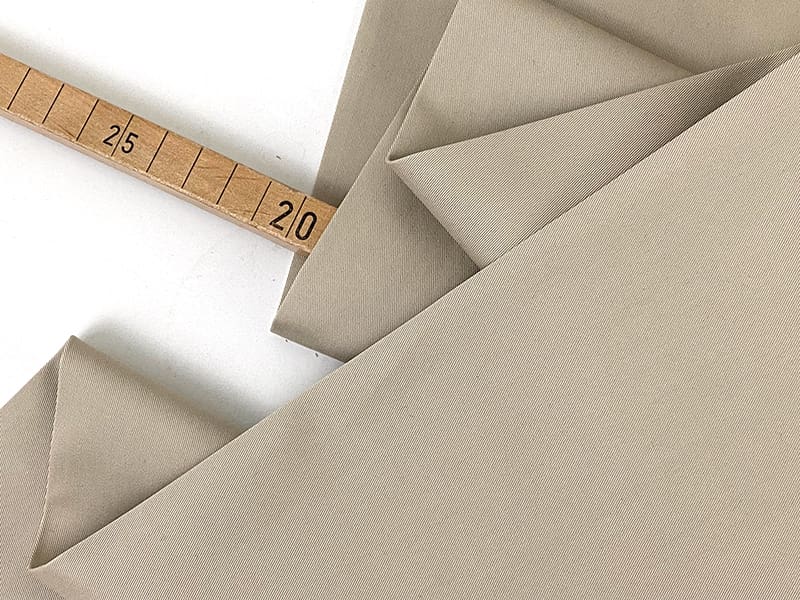 Reststück!!! 0,65m Designerleftover Trench Baumwolltwill, Sand – Bild 2