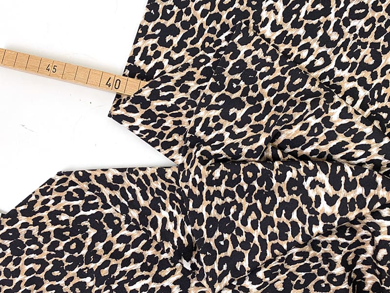 Reststück!!! 0,45m Designerleftover Viskosestrickjersey, Leon Edo